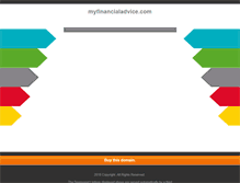 Tablet Screenshot of myfinancialadvice.com